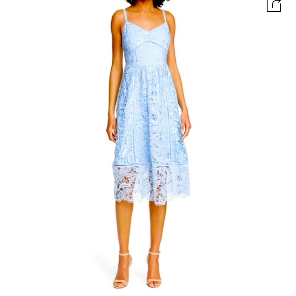Ted baker mixed lace midi dress